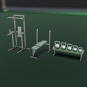 Sport Gym Diorama Pack