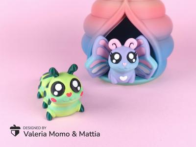 Metamorphosis Diorama: Caterpillar to Butterfly