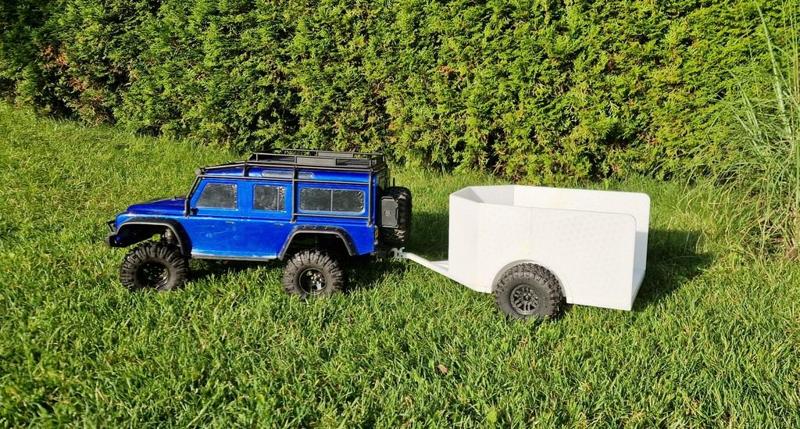 RC-Trailer - 1:18 scale for example for TRX4-defender