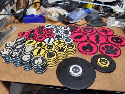 2 inch and 3 inch bases for Swendude's Simple Tokens