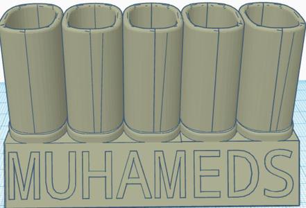 Muha Meds stand holds 5 Carts