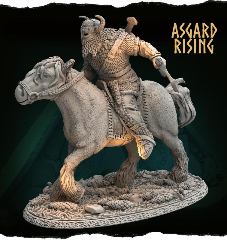CHIEFTAINS - Hjalmar the Raid Master 54mm /Pre-supported/