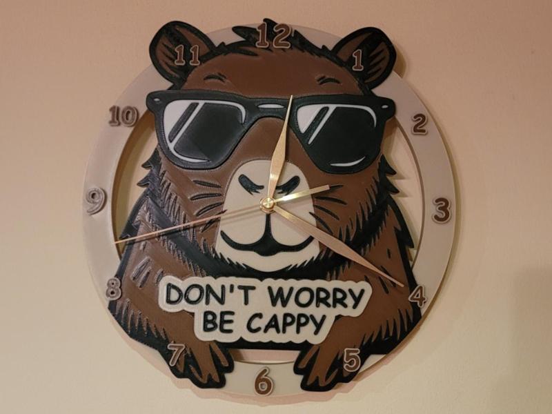 Capybara Clock