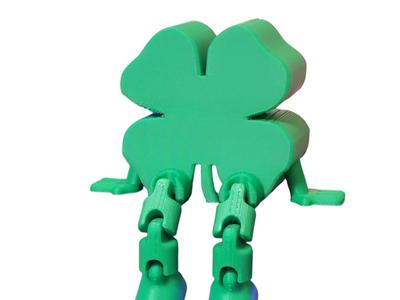 Articulated Shamrock Buddy - Four Leaf Clover