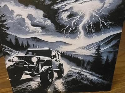 Outrun The Storm Jeep Hueforge