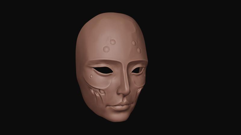 Masque of the Black Rose Elise 3d printable mask