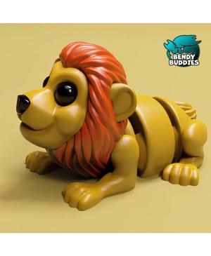Lion Milo / Wild Animal Articulated / Print-in-Place Southern Creature / Cute Feline Cat / Utopian W