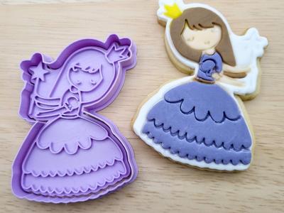 Fairy Princess Cookie Cutter and Fondant Stamp