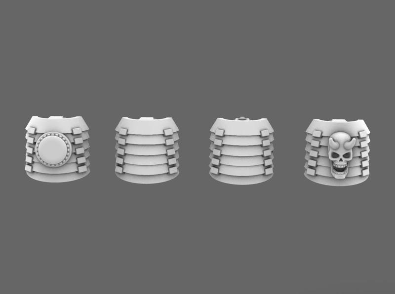 Cyber Samurai v7 Bushi Shoulder Pads