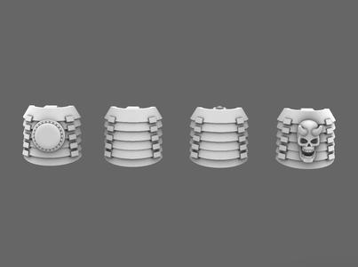 Cyber Samurai v7 Bushi Shoulder Pads