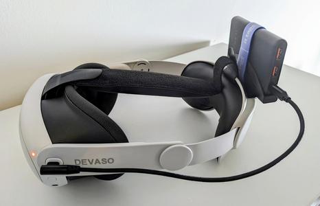 Quest 3 battery pack mount for Devaso headstrap