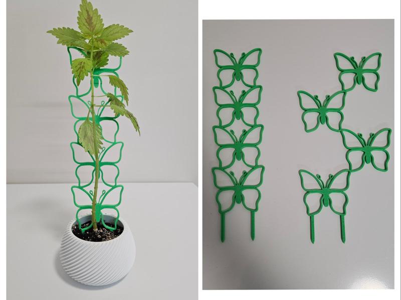 Support for plants. Plant Trellis. Butterfly.
