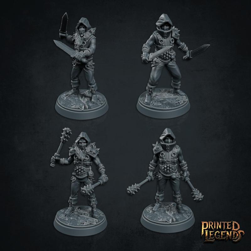 Raiders x4 (25mm Bases)