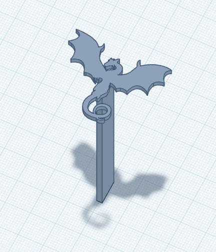 Dragon Halo Bookmark 10.stl