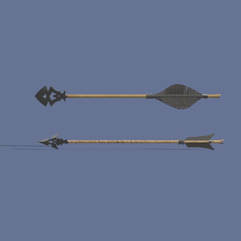 Aesthetic Arrow Design | 11cm | Resin 3D Print Model