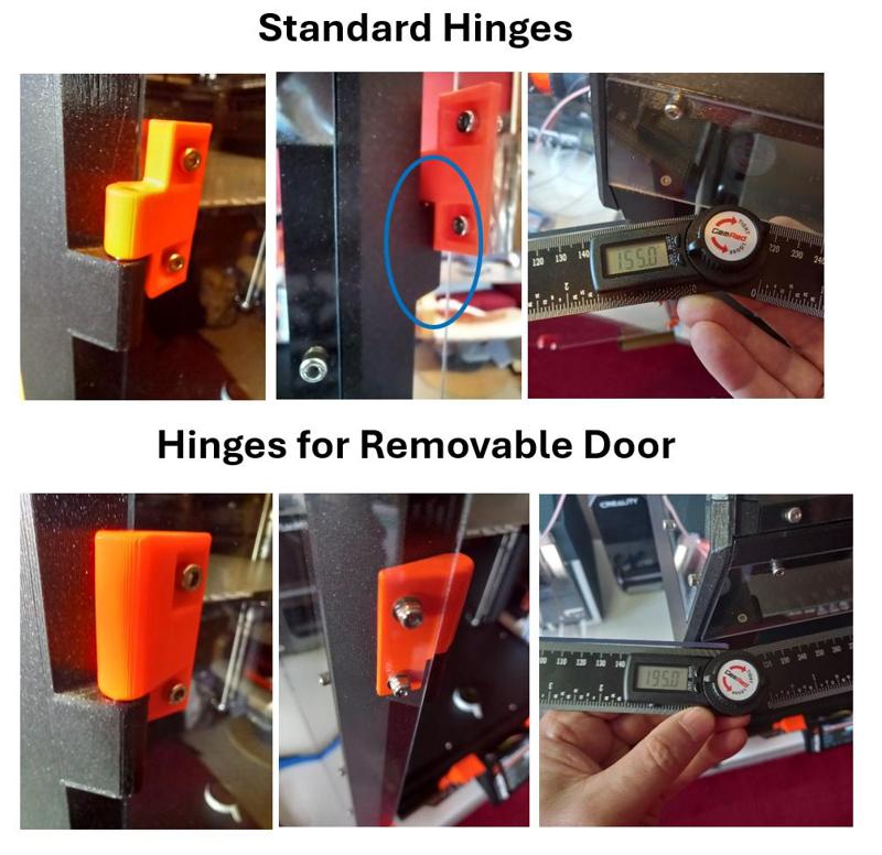 Better hinges for enXLosure Removable Door