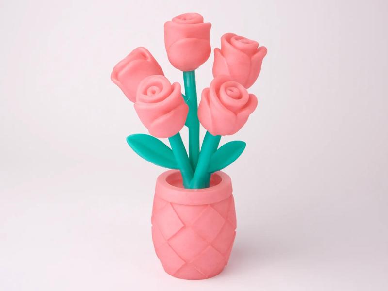 Sweet Rosebuds Sculpture – Playful Rose Floral Art