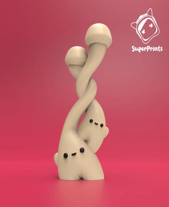 Enoki Twins - Mushroom Art toy