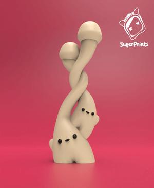 Enoki Twins - Mushroom Art toy
