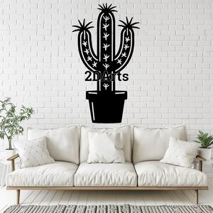 Cactus 2D Wall Art/Window Art - Digital STL & SVG File for 3D Printing or Laser Cutting