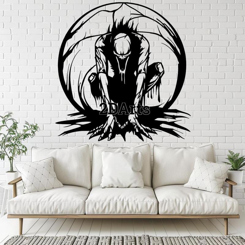 Horror Creature 2D Wall Art/Window Art - Digital STL & SVG File for 3D Printing or Laser Cutting