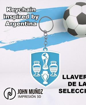 Argentine soccer team keychain