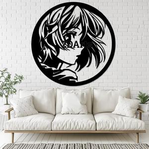 Anime Girl Head 2D Wall Art/Window Art