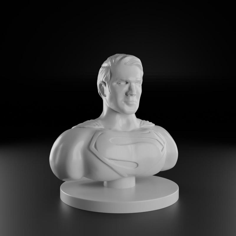 Superman bust sculpt