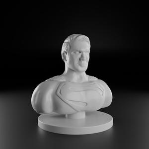 Superman bust sculpt