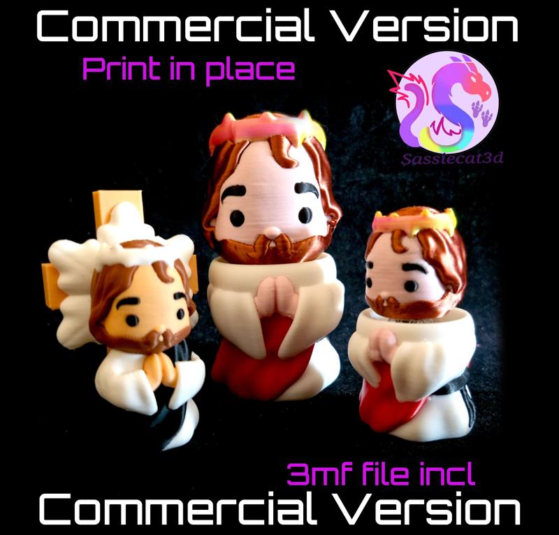 Sassie Somebody Jesus Clicker and Figure (Commercial Use)