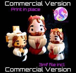 Sassie Somebody Jesus Clicker and Figure (Commercial Use)