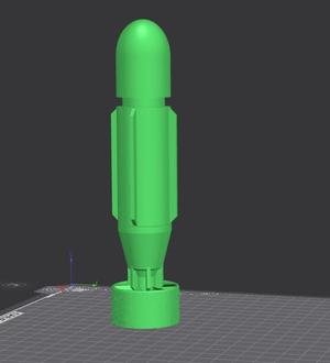 TYPE2 IMPACT SHELL FOR 1.5" AIRSOFT/PAINTBALL MORTARS AND POTATO CANONS