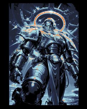 style Fanart designs - Blue Space Marine Artwork - Hueforge