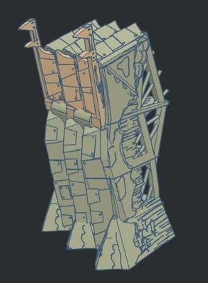 Orc Siege Tower 10mm Scale