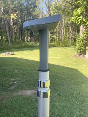 Harbor Freight Flag Pole Bushing for Starlink Wall Mount Tube