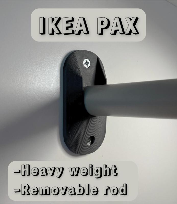 25 mm rod/bar holder/bracket for closet/wardrobe etc.