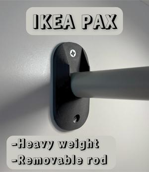 25 mm rod/bar holder/bracket for closet/wardrobe etc.