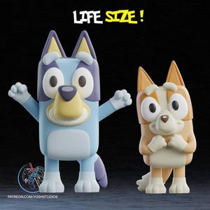 Life Size Bluey & Bingo Bundle 3D Printer STL File