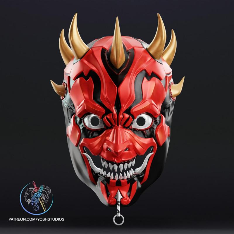 Sengoku Darth Maul Mask Samurai 3D Print File STL