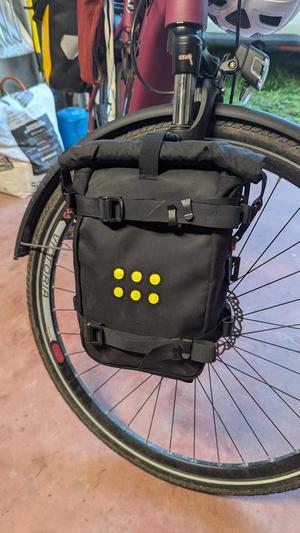 Support de fourche de vélo pour sacoche Kriega OS6 / Bike fork support for Kriega OS6