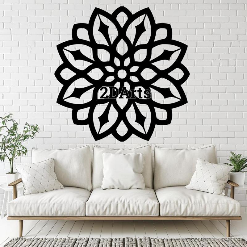 Mandala 2D Wall Art/Window Art - Digital STL & SVG File
