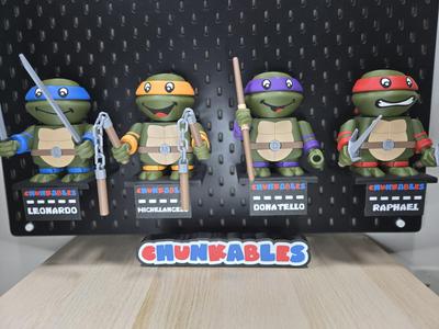 Teenage Mutant Ninja Chunks Multicolor Nameplates