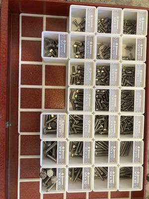 gridfinity bin label - hex bolt