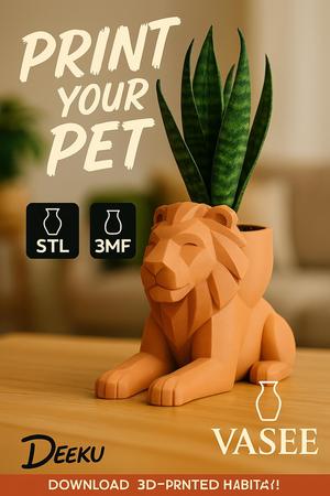 Lion Planter – Majestic Animal Flower Pot
