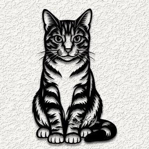 tabby kitty cat wall art home decor