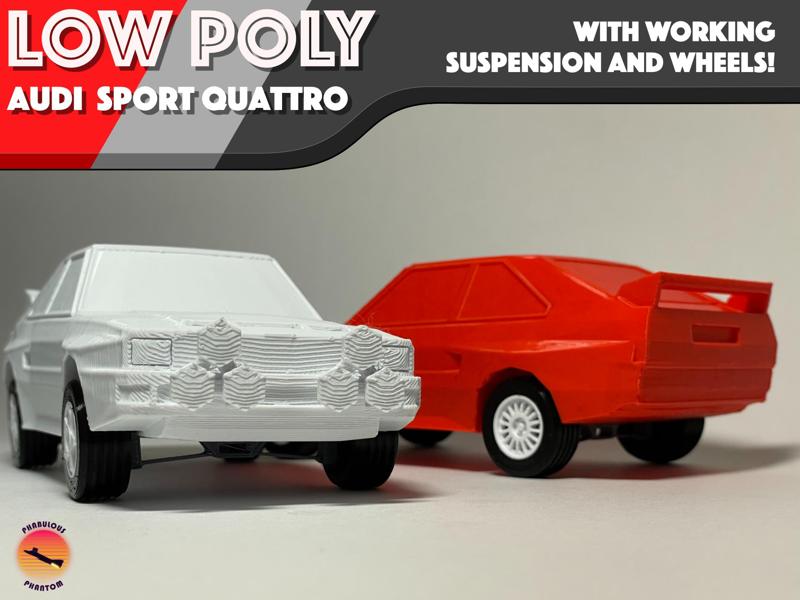 Low-Poly Audi Sport Quattro - Modular Cars