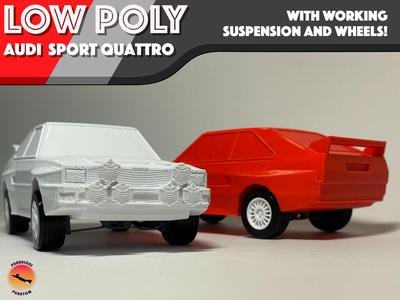 Low-Poly Audi Sport Quattro - Modular Cars