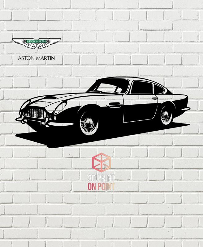 ASTON MARTIN DB5 VINTAGE - 2D WALL ART #1