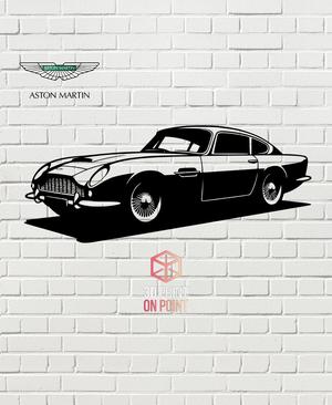 ASTON MARTIN DB5 VINTAGE - 2D WALL ART #1
