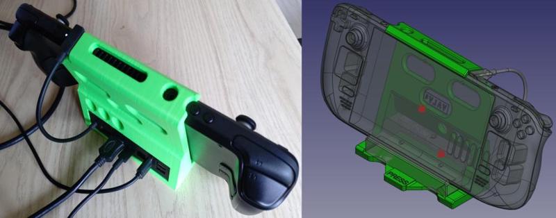 Steam Deck Dock holder for easy carrying 